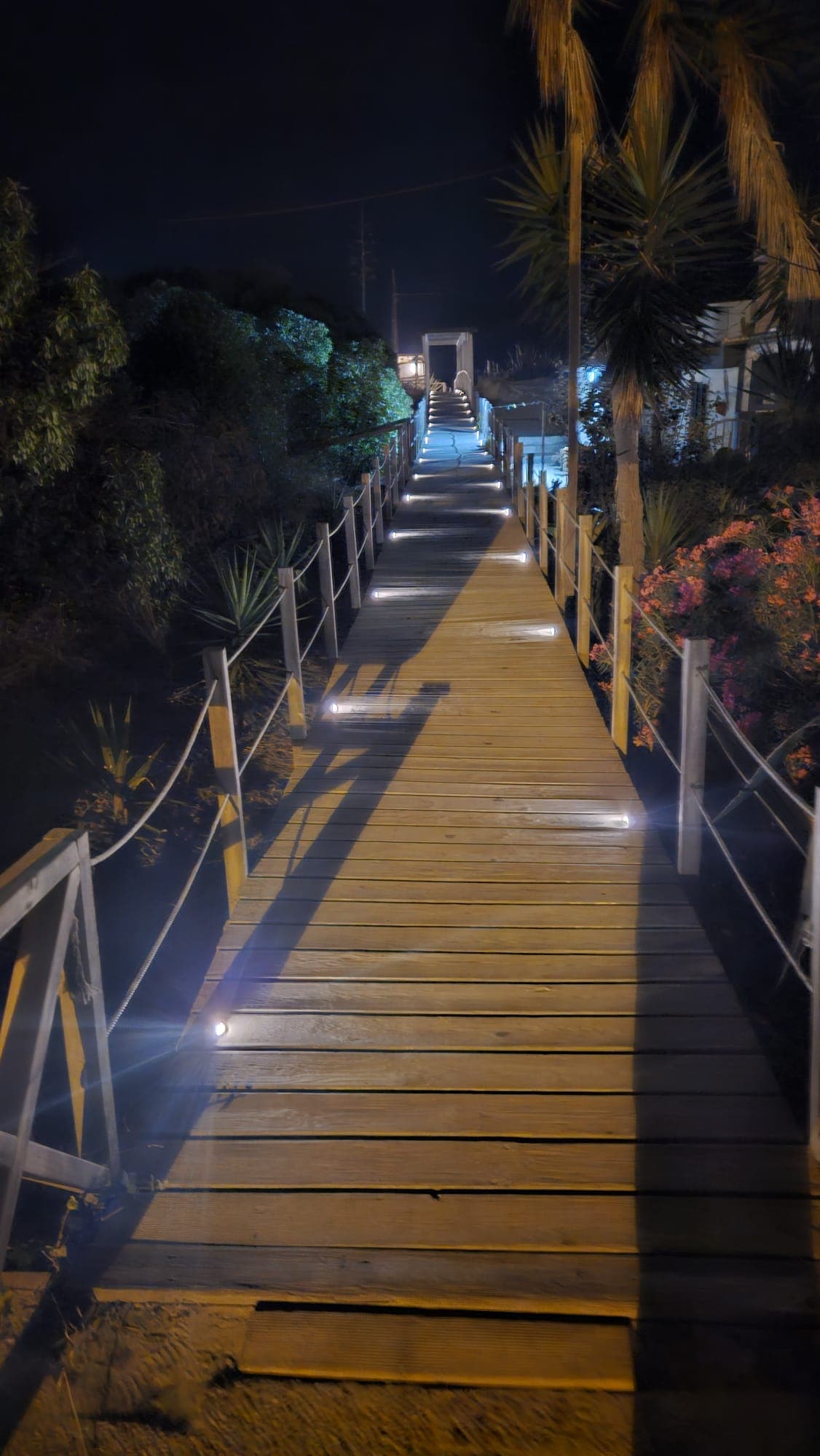 Boardwalk at night